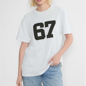 NWT Aritzia TNA Soft Feels™ Bike-short Varsity T-shirt